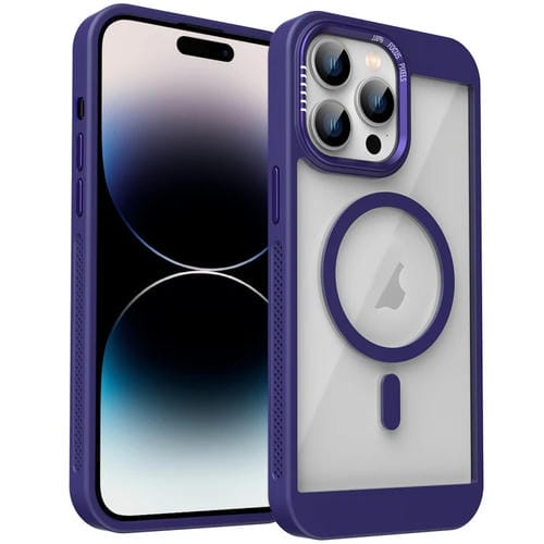 Funda para Teléfono con Sistema de Refrigeración Honeycomb Magsafe para iPhone 14 Pro (Morada)