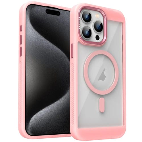 Funda para Teléfono Honeycomb Magsafe para iPhone 15 Pro (Rosa)