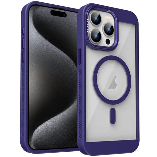 Funda para Teléfono Honeycomb Magsafe iPhone 15 Pro Max (Morado)