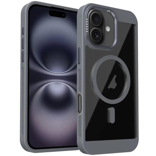 Funda para Teléfono Honeycomb Magsafe iPhone 16 Plus Sistema de Refrigeración (Gris)