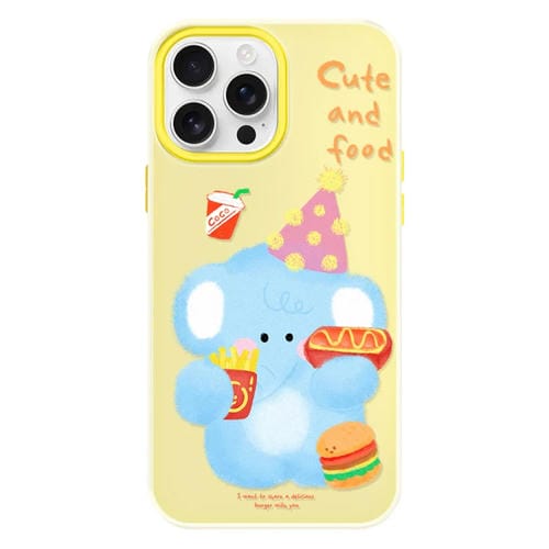 Funda híbrida TPU y PC iPhone 16 Pro Tacto Sedoso y Gelatinoso (Amarilla)