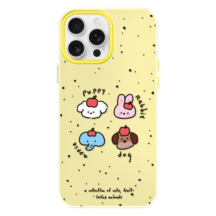 Funda híbrida TPU y PC iPhone 15 Pro Tacto Sedoso y Gelatinoso (Fruit Challenge Yellow)