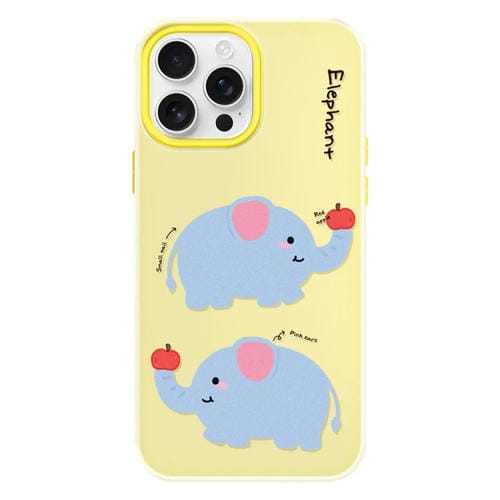 Funda híbrida TPU Policarbonato iPhone 16 Pro Max Tacto sedoso (Amarillo Elefante)