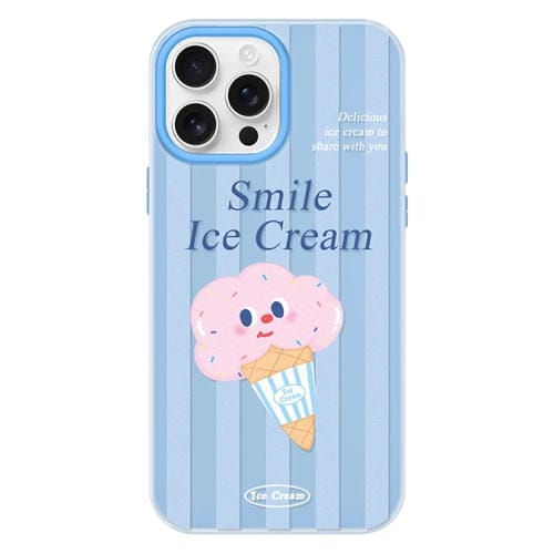 Funda híbrida TPU Policarbonato iPhone 16 Pro Max Tacto sedoso (Azul)