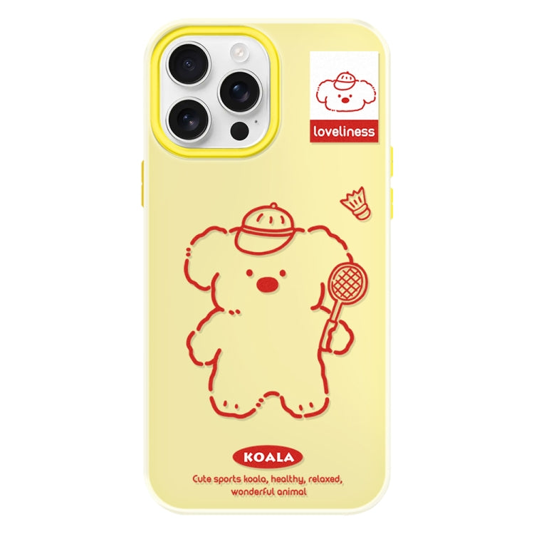 Funda híbrida TPU y Policarbonato iPhone 14 Pro Max Tacto Agradable (Amarillo Koala)