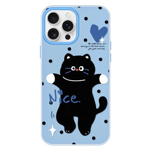 Funda hĂbrida TPU Policarbonato para iPhone 11 Pro Max (Gato BailarĂn Azul)