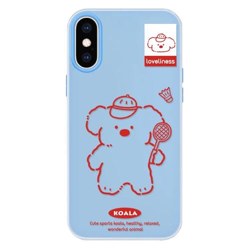 Funda Híbrida TPU Policarbonato para iPhone X/Xs (Azul Koala)