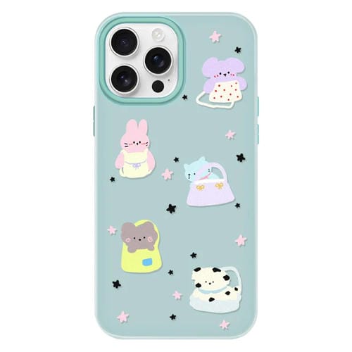Funda híbrida TPU Policarbonato iPhone 16 Pro Max Tacto Gelatina (Verde Claro)