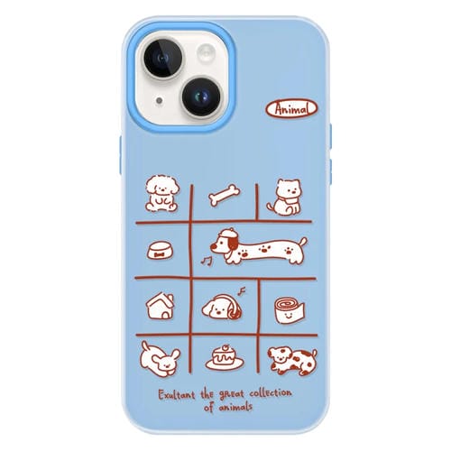 Funda híbrida TPU y PC iPhone 15 Plus con Tacto Sedoso (Línea Roja, Azul)