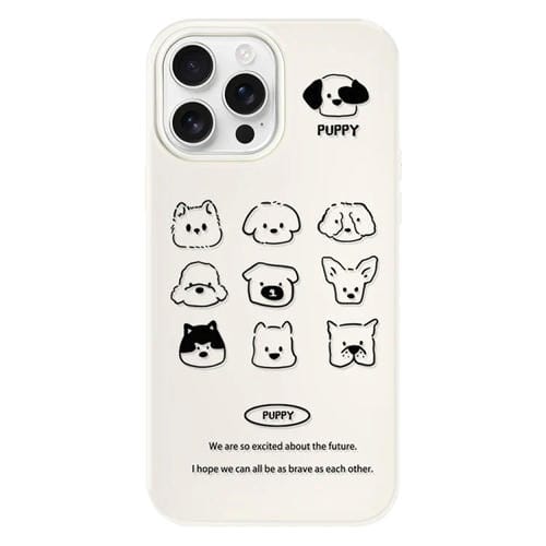 Funda híbrida TPU y PC iPhone 14 Pro con tacto de piel (White)