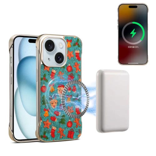 Funda para iPhone 15 Denior A18 Paint Magsafe (Navidad)