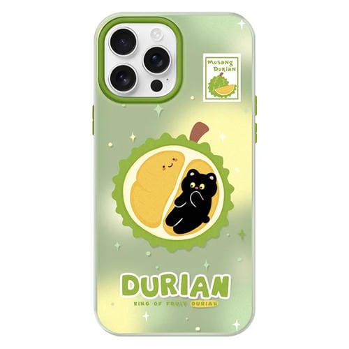 Funda híbrida TPU Policarbonato iPhone 16 Pro Max Tacto Sedoso (Verde Mao Shan Durian)