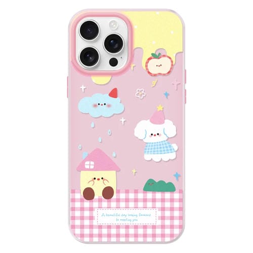 Funda híbrida TPU y Policarbonato iPhone 16 Pro Tacto Sedoso (Rosa Clima)