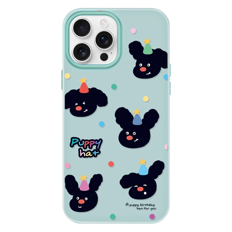 Funda híbrida TPU y Policarbonato iPhone 14 Pro Tacto de Piel (Verde Claro)