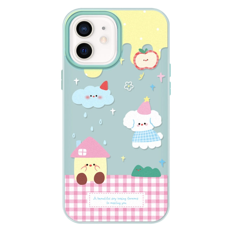 Funda híbrida TPU Policarbonato iPhone 11 protección táctil (Verde Claro)