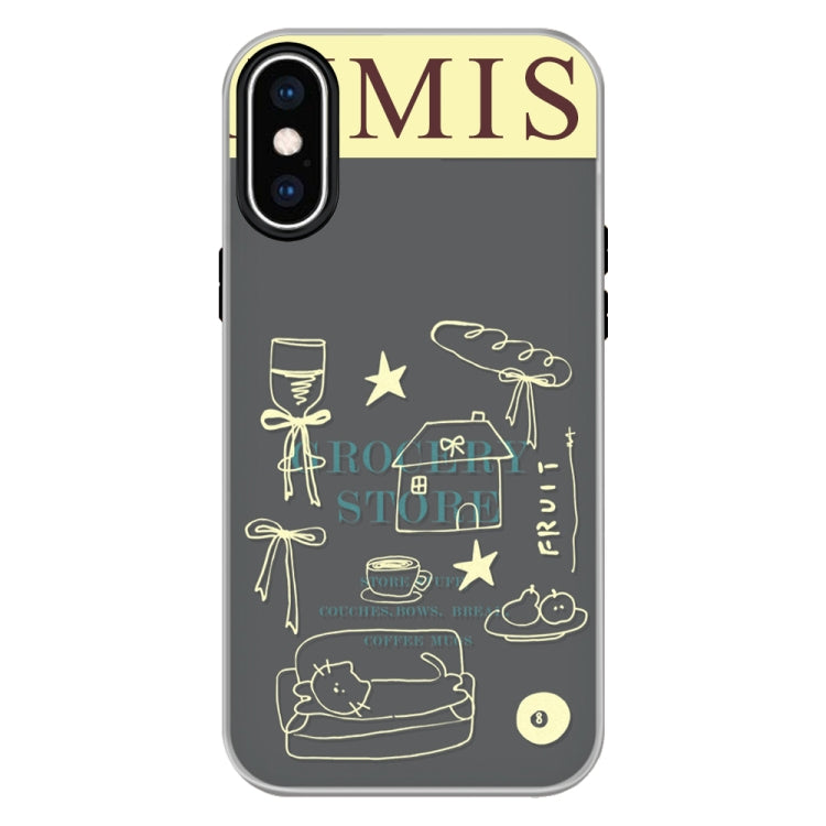 Funda hĂbrida TPU Policarbonato iPhone Xs Max Tacto Sedoso (Negro)