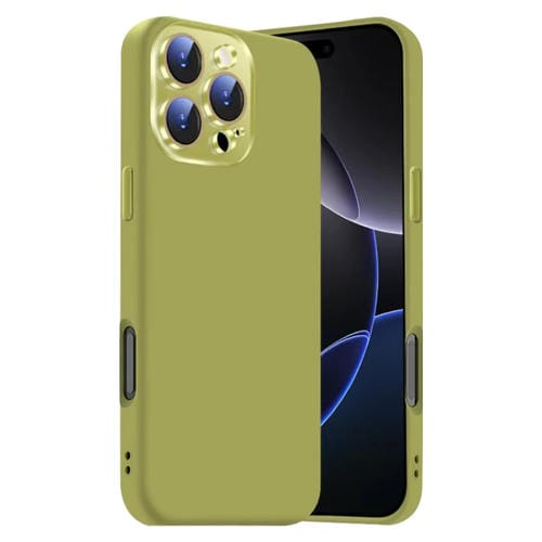 Funda de Silicona Líquida para iPhone 16 Pro Max con NanoLente (Verde Fruta)
