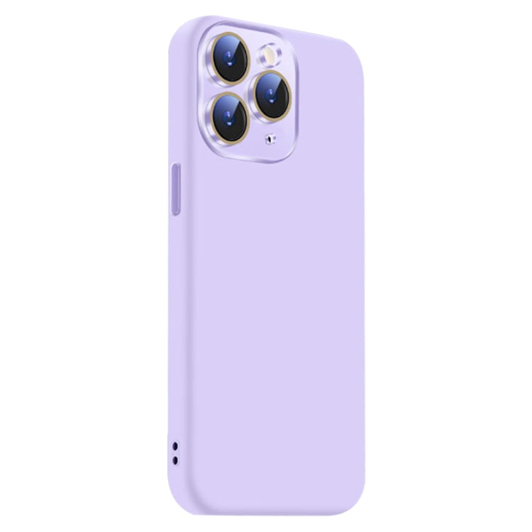 Funda de Silicona Líquida iPhone 11 Pro con NanoLente (Morado Claro)