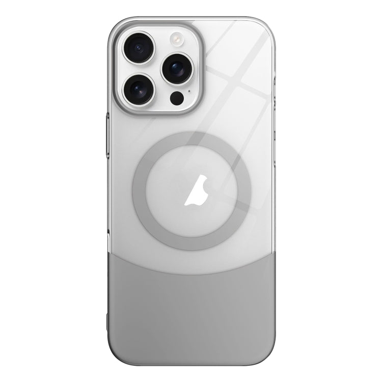 Funda para Teléfono PC Magsafe iPhone 14 Pro Contraste de Color Delgado (Gris)