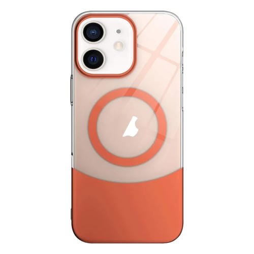 Funda para iPhone 11 Transparente con ProtecciĂłn de Color y Magsafe (Naranja)