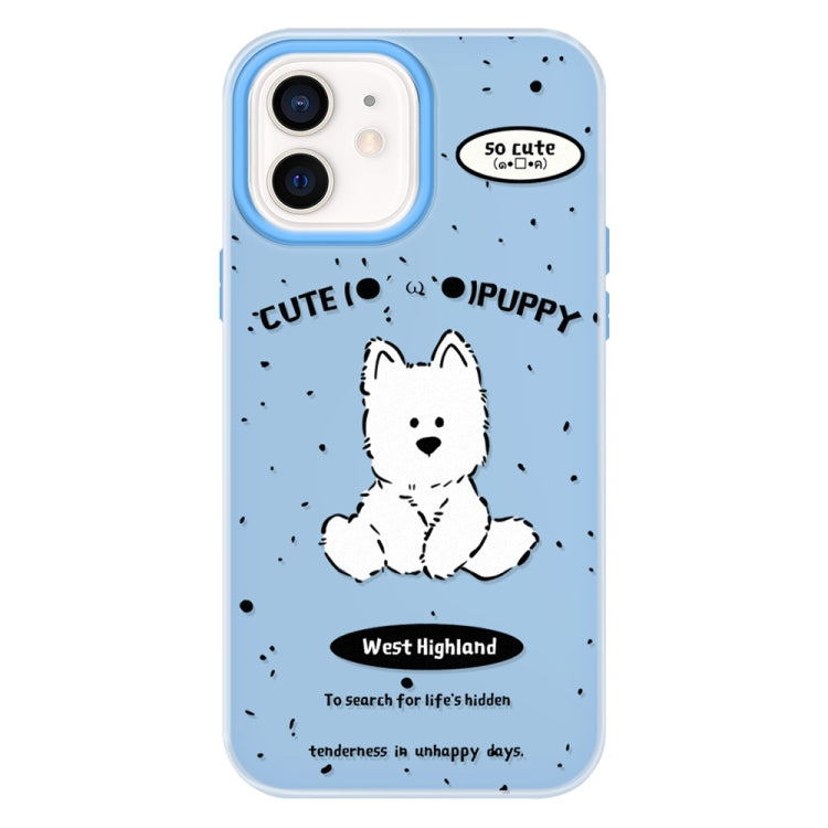 Funda híbrida TPU y Policarbonato iPhone 11 Tacto Sedoso (Azul Perro)