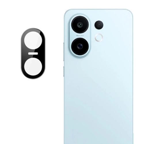 Película de lente de cámara trasera de vidrio HD imak versión negra para vivo S30 5G, versión autoposicionable