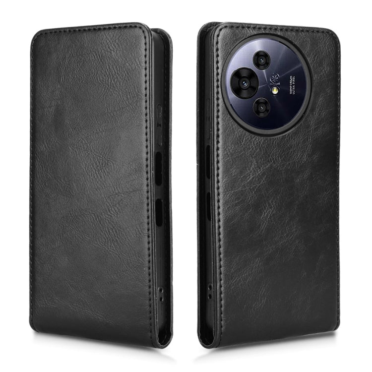 Funda Cuero con Tapa Vertical Magnética para TCL 50 Nxtpaper 5G (Negra)