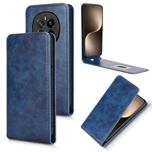 Funda de Cuero Magnética con Tapa Vertical para Honor Magic7 (Azul)