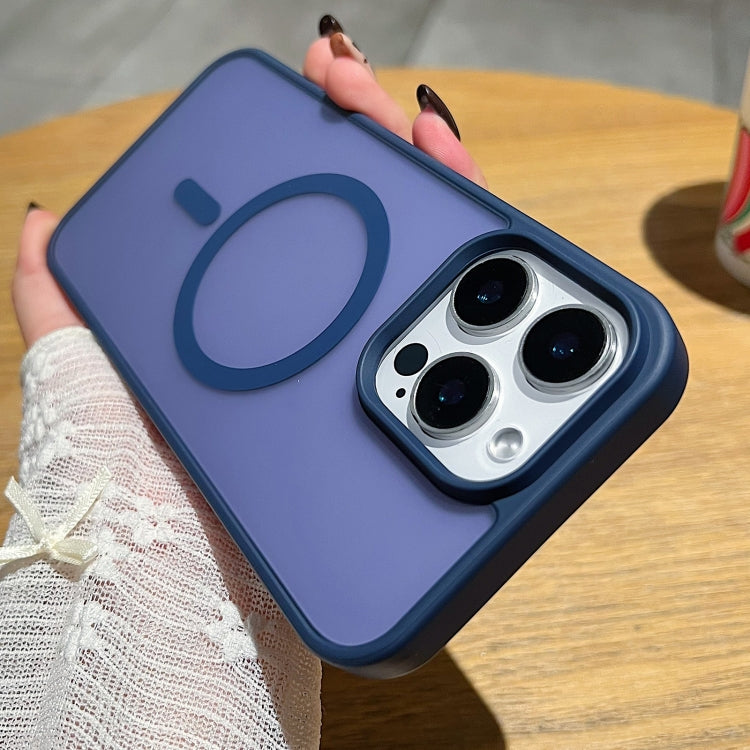 Funda para Teléfono Magsafe Frosted Skin Feel iPhone 13 Pro (Azul Oscuro)