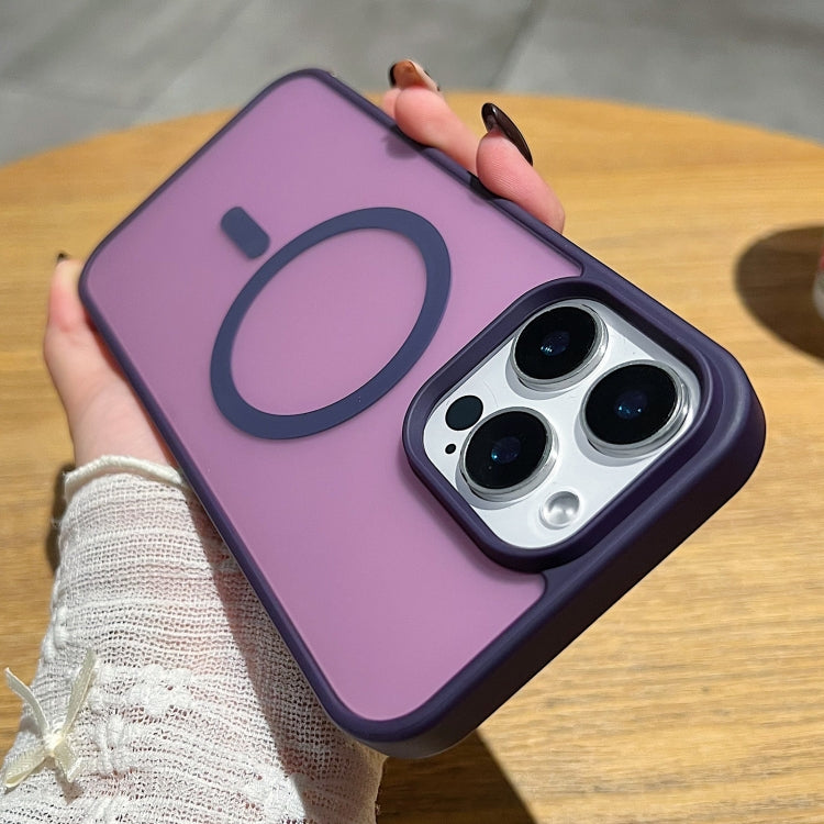 Funda para Teléfono Magsafe Frosted Skin Feel iPhone 13 Pro (Morado Oscuro)