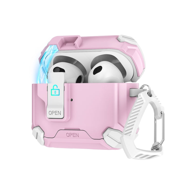 Estuche Para Auriculares AirPods Pro 2 Soporte Magnético Magsafe (Blanco y Rosa)