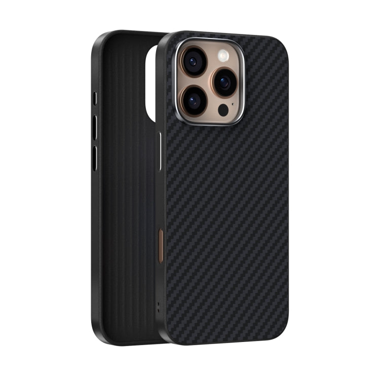 Funda para Teléfono Abeel C Carbon Fiber Series 6D Micro Relief Magsafe para iPhone 15 Pro Max (Negra)