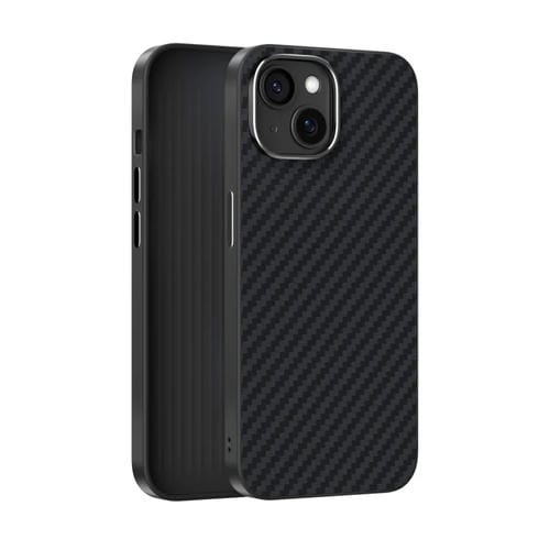 Funda para Teléfono Abeel C Carbon Fiber Series 6D Micro Relief Magsafe para iPhone 15 (Negra)