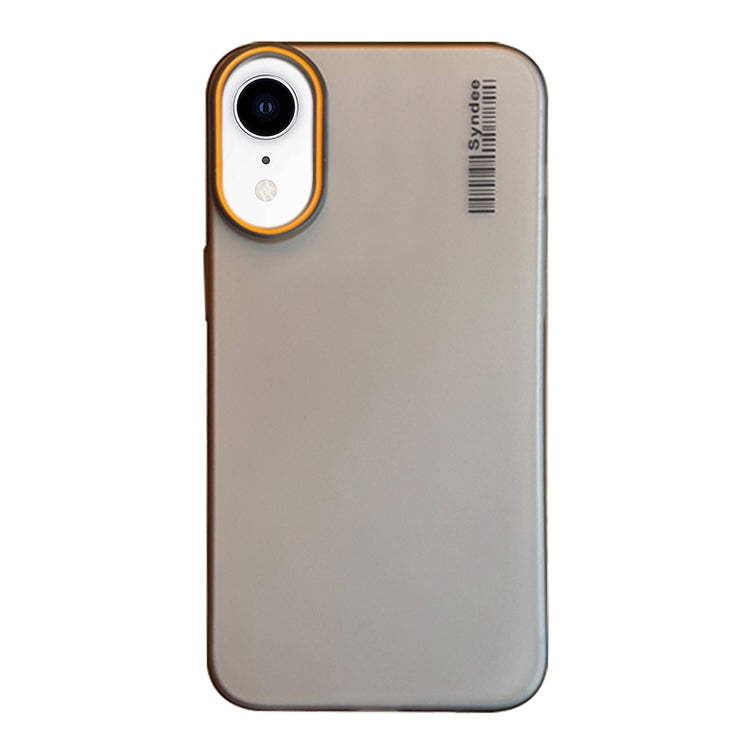 Funda para Teléfono PC Translúcida Tacto Piel Arena Suave iPhone Xr (Negra)