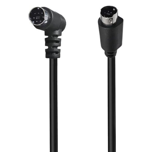 Cable de Audio/Video con Núcleo S-Video Mini Din 7 Pines 1,8 m (Recto a Codo)