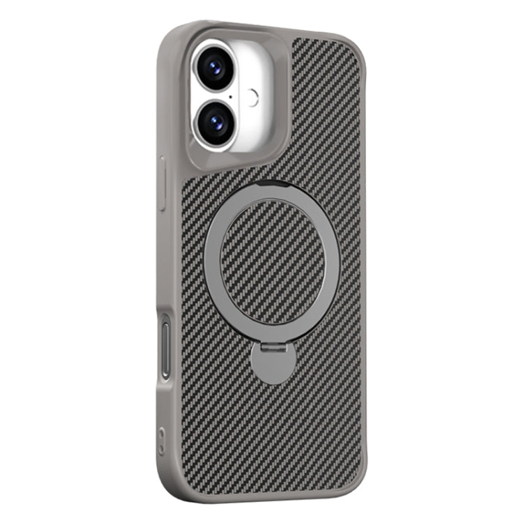 Funda para Teléfono con Soporte Magsafe 360 para iPhone 16 Plus (Gris Titanio)
