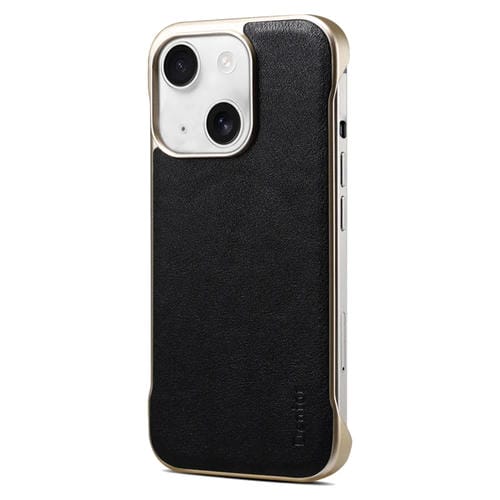 Funda para Teléfono Denior Magsafe Textura Piel Becerro Genuina iPhone 13 (Negra)
