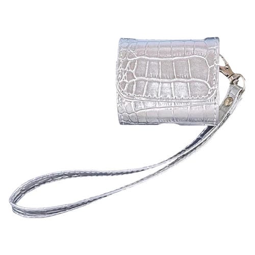 Funda Protectora para Auriculares Airpods 3 Textura Cocodrilo (Plateada)