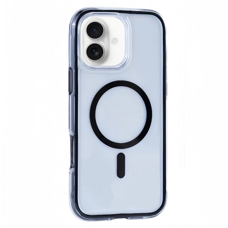 Funda para Teléfono Magsafe iPhone 16 Plus Serie Y2 Transparente con Bolsa de Vacío (Negro)