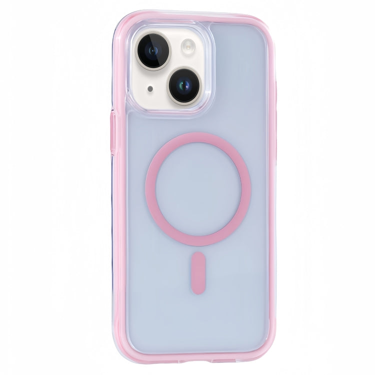 Funda para Teléfono con Imán Magsafe Transparente iPhone 14/13 Serie Y2 (Rosa)