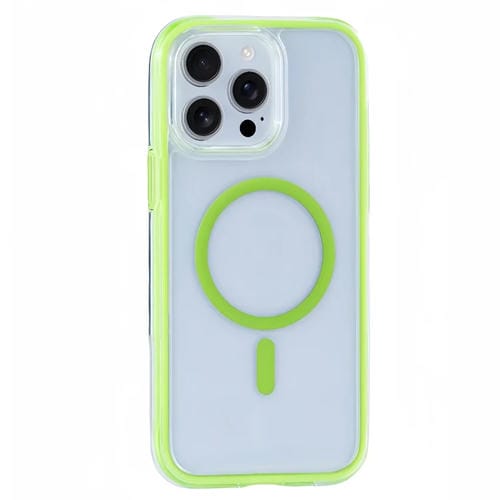 Funda para Teléfono con Imán Magsafe iPhone 12 Pro Max Vacuum Airbag Y2 Series (Verde Fluorescente)