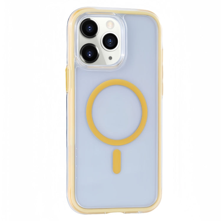 Funda para Teléfono Magsafe Vacuum Airbag Y2 Series para iPhone 11 Pro Max (Amarillo)