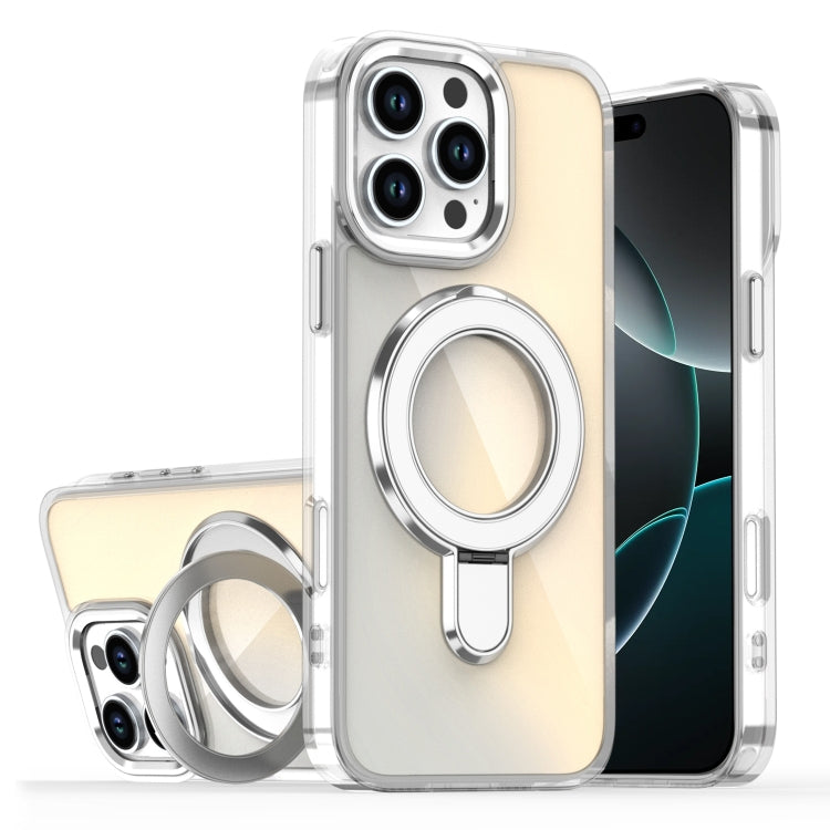 Estuche para Teléfono con Soporte Magsafe iPhone 16 Pro Revestimiento Degradado (Transparente)