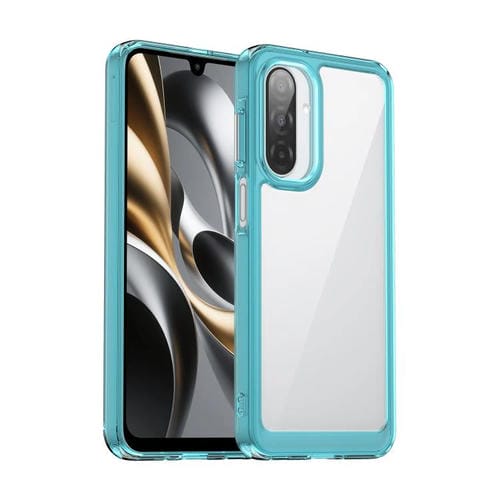 Funda híbrida de acrílico TPU para Samsung Galaxy A17 5G (azul transparente)