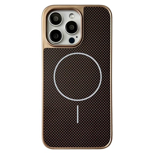 Funda para iPhone 16 Pro Max TPU + PC Magsafe Serie Pita (Dorada)