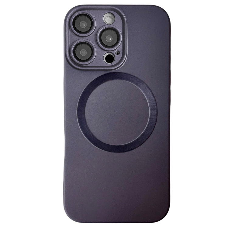 Funda para Teléfono TPU Magsafe iPhone 16 Pro Max Textura Cd Pintura Metalizada (Gris)