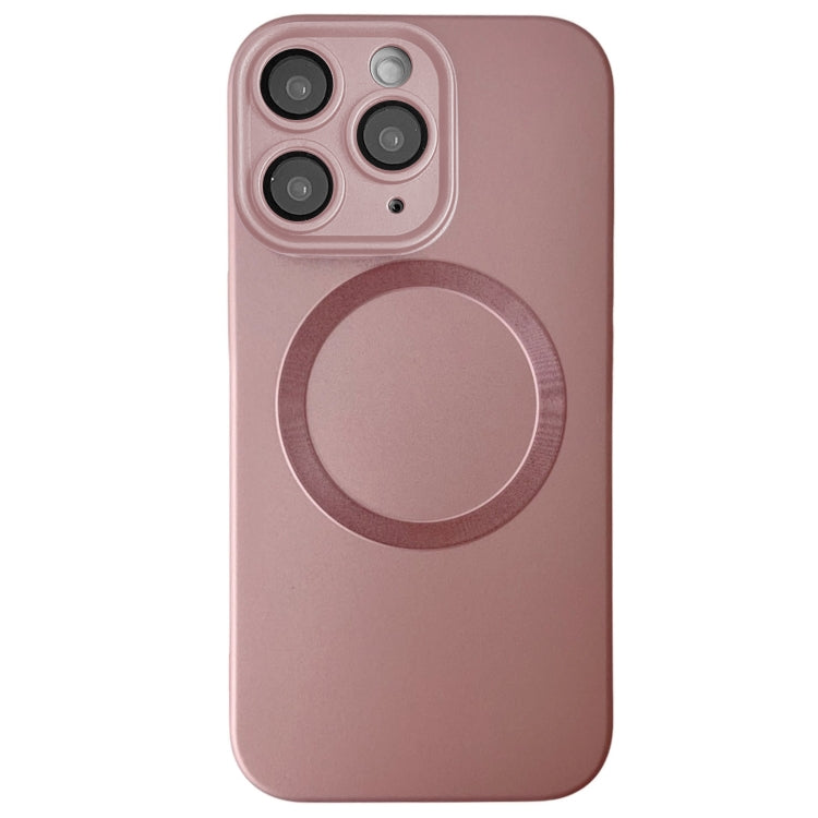 Funda para Teléfono TPU Magsafe iPhone 11 Pro Max Textura CD Pintura Metalizada (Rosa)