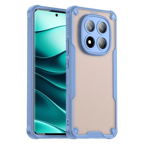 Funda Híbrida de TPU y PC con Protección Glaseada para Redmi Note 14 Pro+ 5G (Azul)