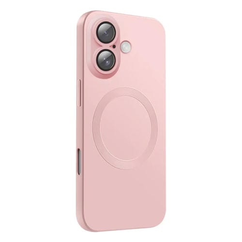 Funda de Silicona Líquida Magsafe para iPhone 16 (Rosa Claro)