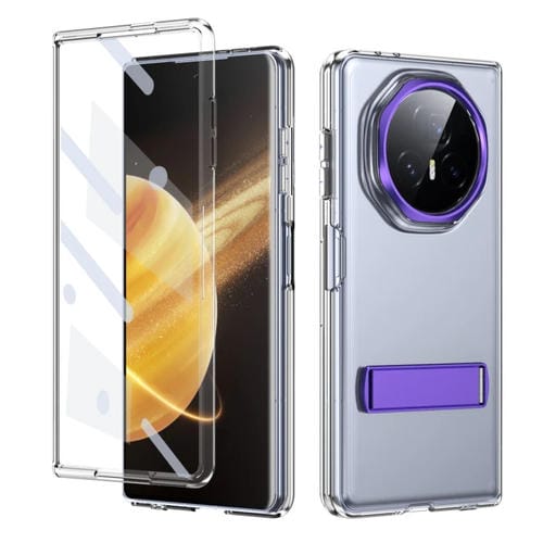 Funda híbrida TPU y PC con soporte para Honor Magic V3 (Morado)